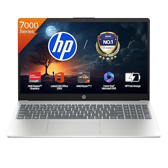 HP 15 Laptop, AMD Ryzen 7 7730U
